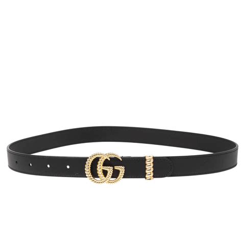 gucci belt double g|Gucci leather belt with torchon double g buckle.